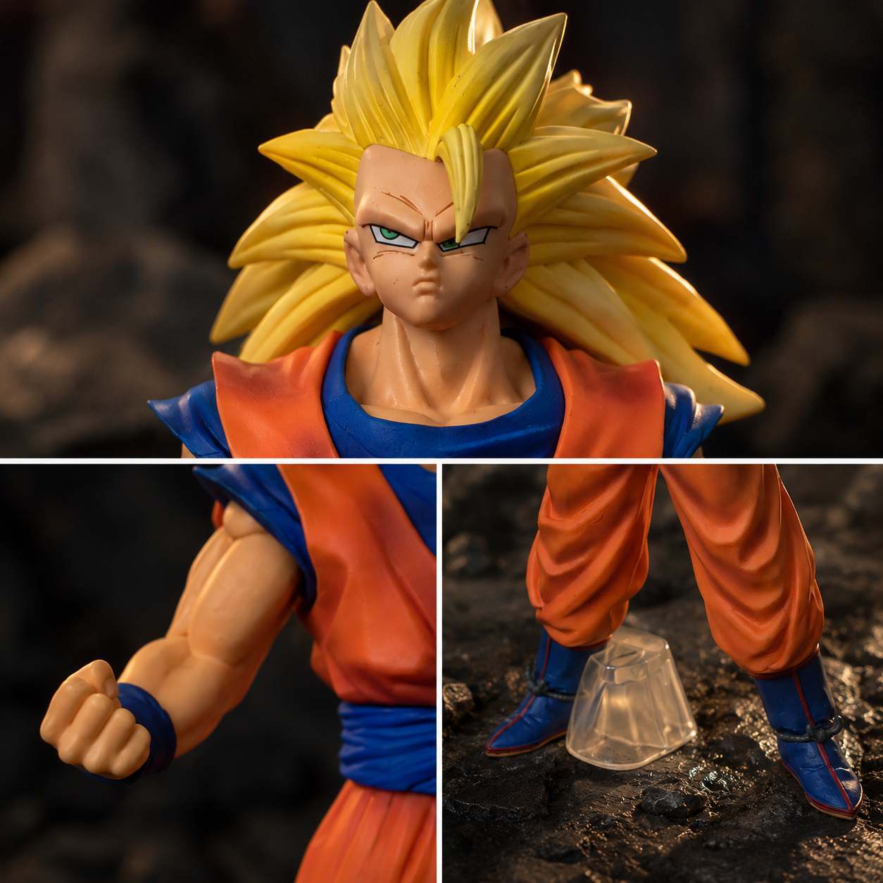 Super Saiyan 3 Goku Action Figure with Stand (25 CM) – Dragon Ball Z