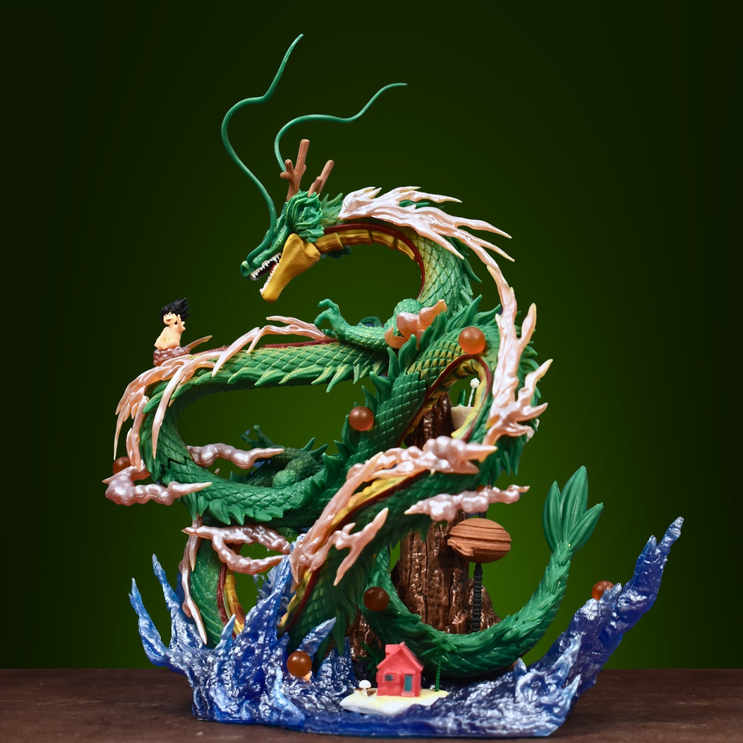 The Eternal Dragon Shenron With Son Goku Action Figure (24 Cm Height) - Dragon Ball Z