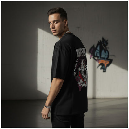 (Demon Slayer) Kokushibo Oversized Streetwear Style T-shirt (100% PREMIUM COTTON)
