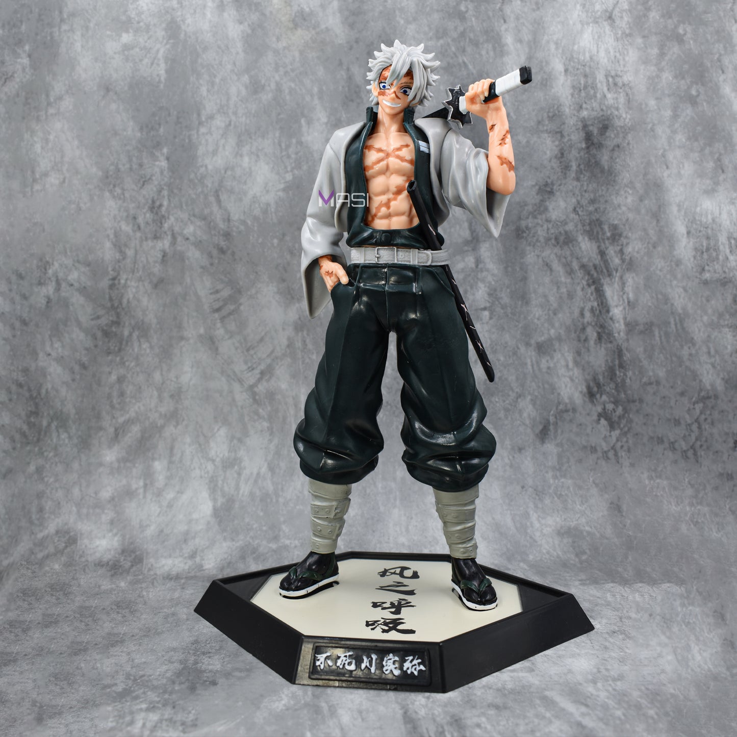 The Wind Hashira - Sanemi Shinazugawa Action Figure (30 Cm Height) -  Demon Slayer