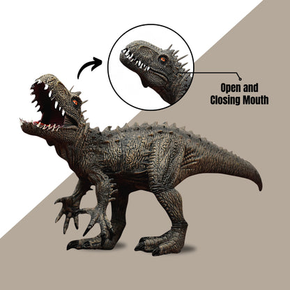 Indominus Rex Dinosaur Toy - Realistic 10-inch Action Figure With Openable Mouth
