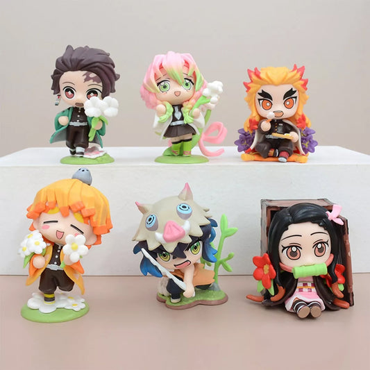 DEMON SLAYER MINI ACTION FIGURES SET OF 6