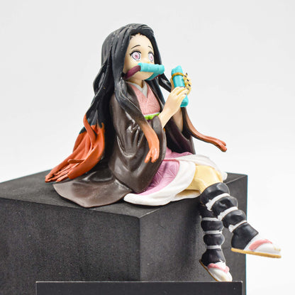 Nezuko Kamado Cute Sitting Action Figure - Demon Slayer