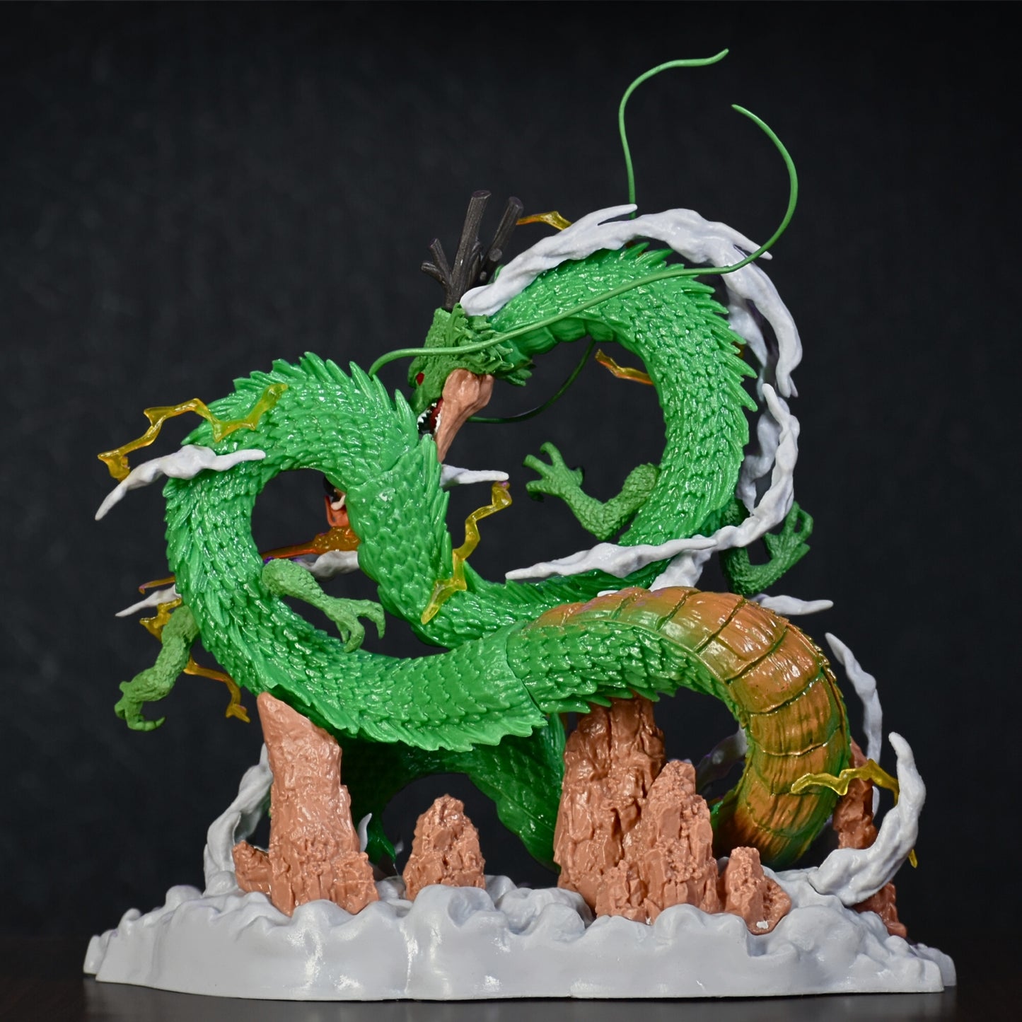 The Eternal Dragon Shenron With Son Goku Action Figure (22 Cm Height) - Dragon Ball Z