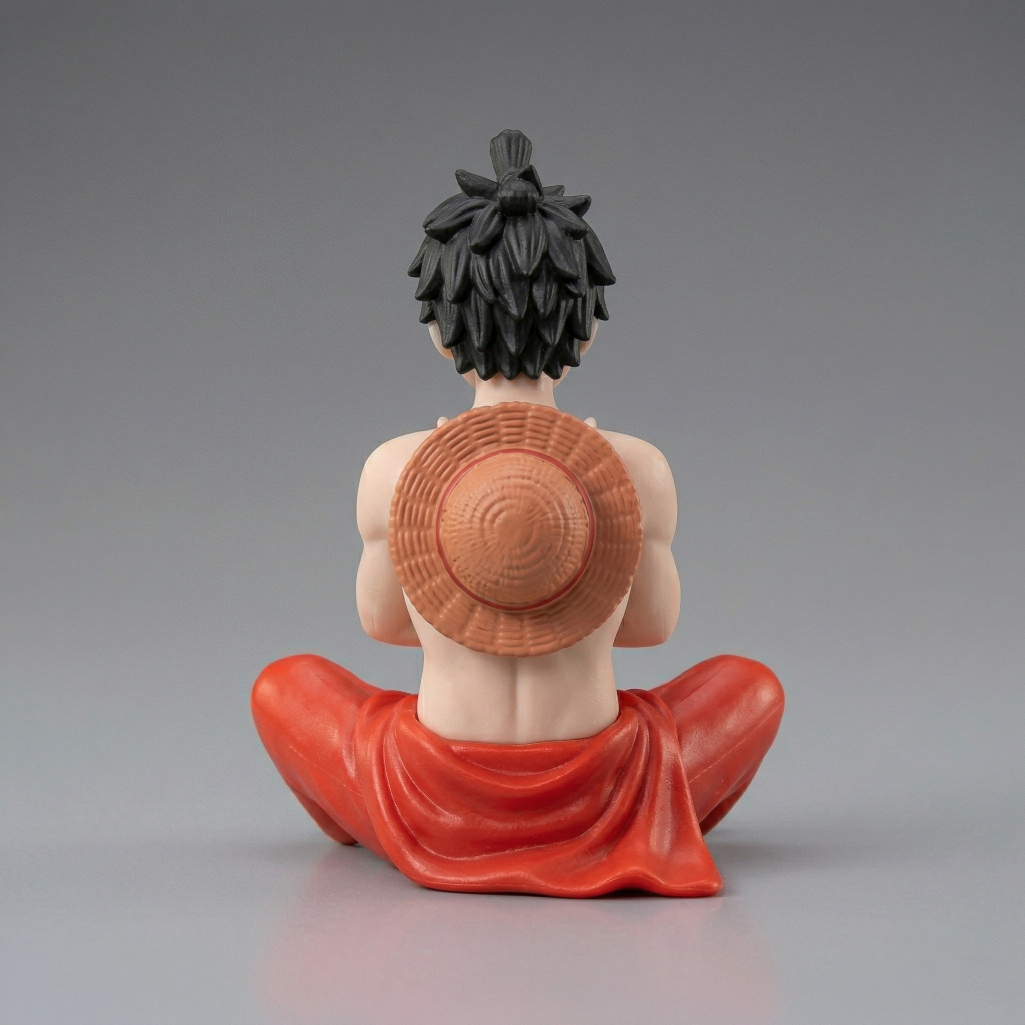 Monkey D. Luffy Sitting Pose Action Figure - Classic Anime Collectible