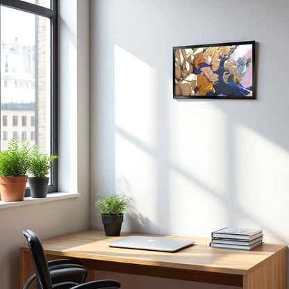 SON GOKU VS VEGETA ICONIC FIGHT PHOTO FRAME (A4 SIZE) - DRAGON BALL Z