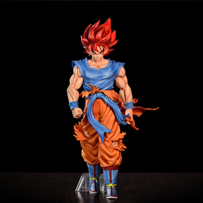 SON GOKU RED HAIR ICONIC ACTION FIGURE WITH STAND (32 CM HEIGHT) - DRAGON BALL Z