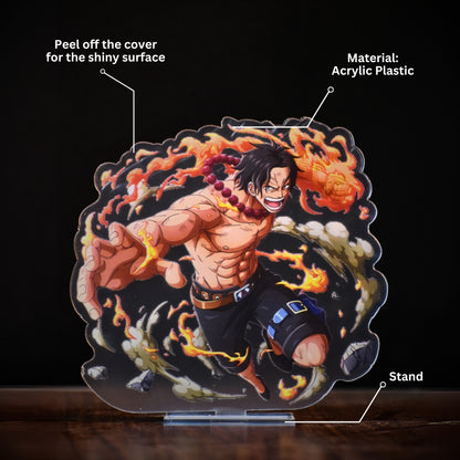 Portgas D. Ace Fire Punch Acrylic Stand (15 cm Height) - One Piece