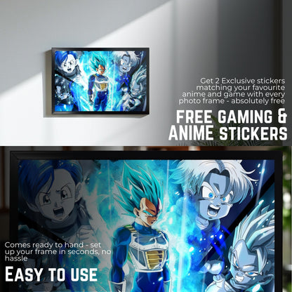 PRINCE VEGETA SSJ BLUE PHOTO FRAME (A4 SIZE) - DRAGON BALL Z