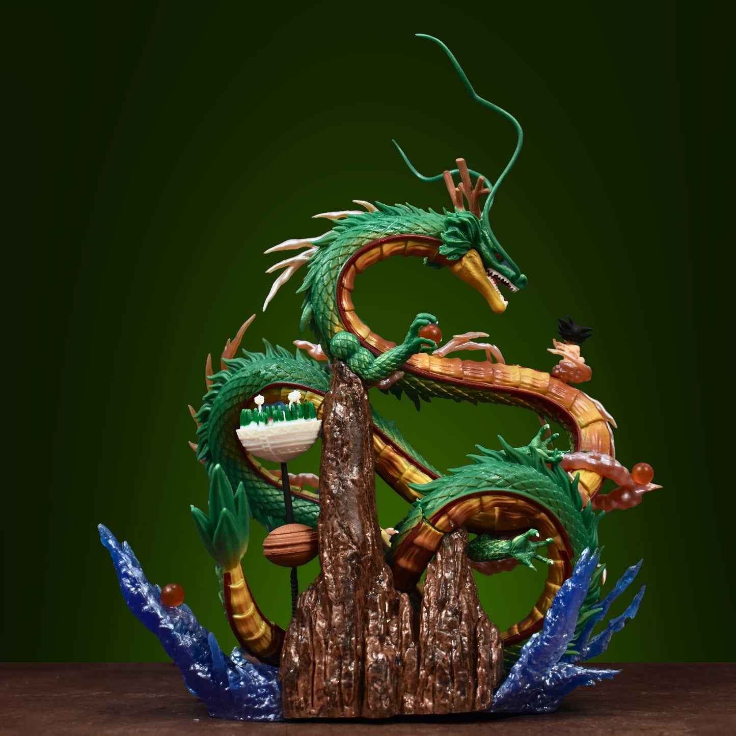 The Eternal Dragon Shenron With Son Goku Action Figure (24 Cm Height) - Dragon Ball Z