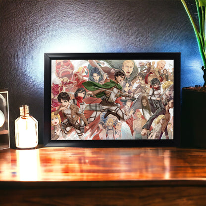 Aot All Characters Photo Frame (A4 Size) - Attack On Titan