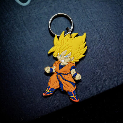 Super Saiyan Goku Silicon Rubber Keychain - Dragon Ball Z