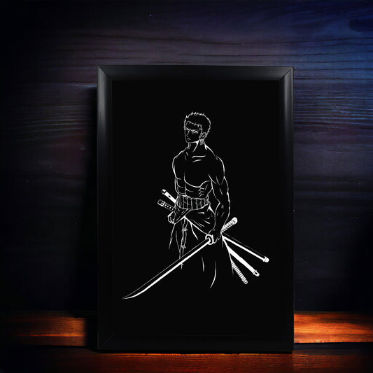 Roronoa Zoro Swordsman Photo Frame (A4 Size) - One Piece