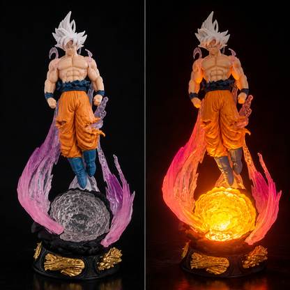 LED SON GOKU "ULTRA INSTINCT" FIGURE | DRAGON BALL Z | 24 CM