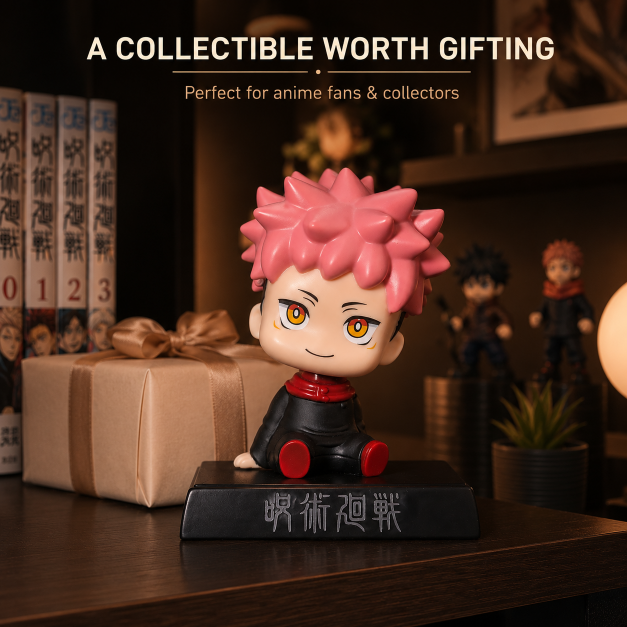 YUJI ITADORI BOBBLEHEAD/MOBILE HOLDER STAND