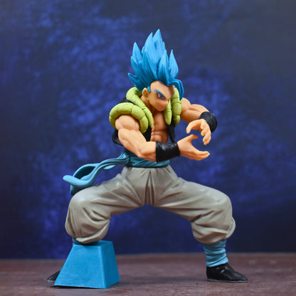 GOGETA SSJ BLUE ACTION FIGURE WITH STAND (15 CM HEIGHT)