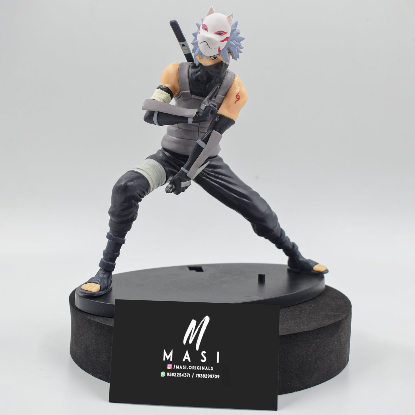 Hatake Kakashi Action Figure With Anbu Mask (16 Cm Height) - Naruto