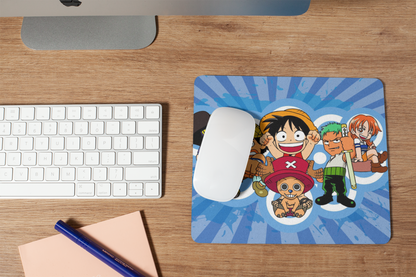 One Piece Monkey D. Luffy Crew Mouse Pad (9 X 7.5 Inches) - Gaming And Officie Mouse Pad