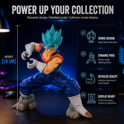 VEGITO BLUE ACTION FIGURE DRAGON BALL Z | 19 CM