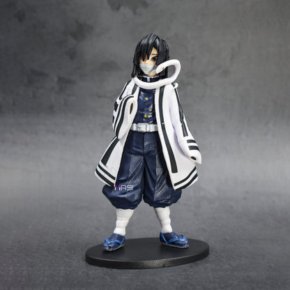 Demon Slayer Anime Hashira Action Figure With Stand (Obanai Igure - Serpent Hashira 16 Cm)