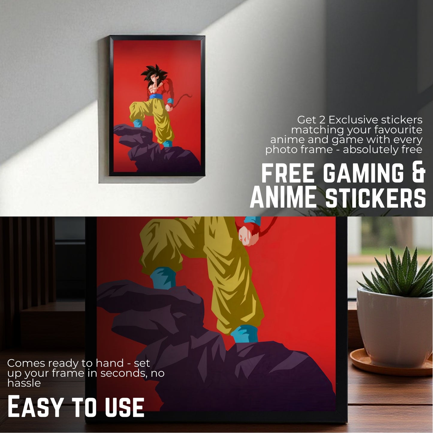 SON GOKU SSJ4 PHOTO FRAME (A4 SIZE) - DRAGON BALL Z