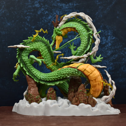 The Eternal Dragon Shenron With Son Goku Action Figure (22 Cm Height) - Dragon Ball Z