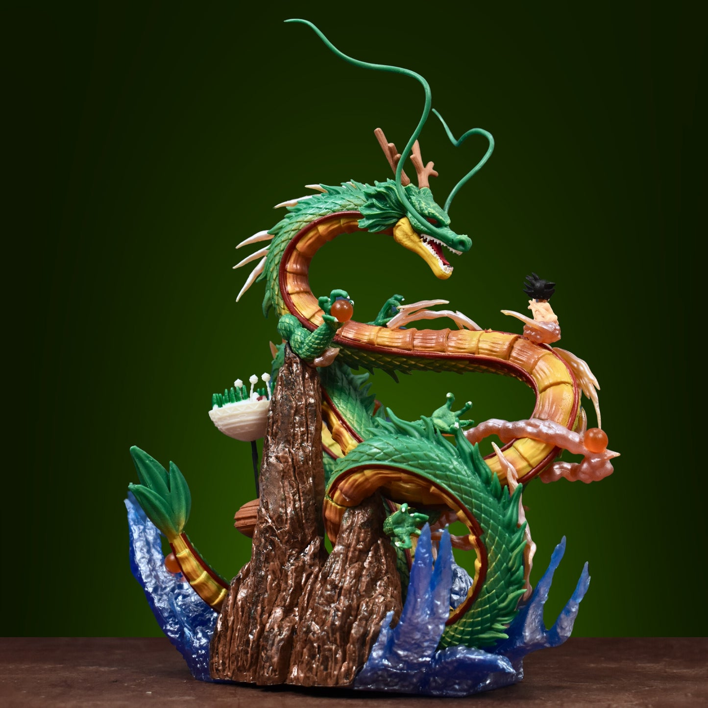 The Eternal Dragon Shenron With Son Goku Action Figure (24 Cm Height) - Dragon Ball Z