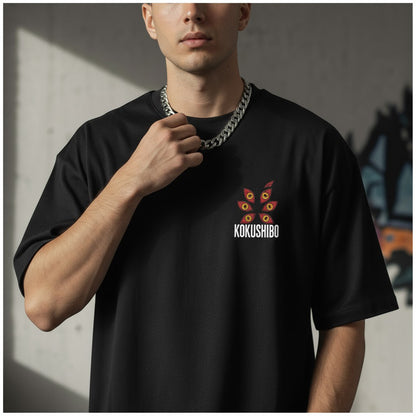 (Demon Slayer) Kokushibo Oversized Streetwear Style T-shirt (100% PREMIUM COTTON)