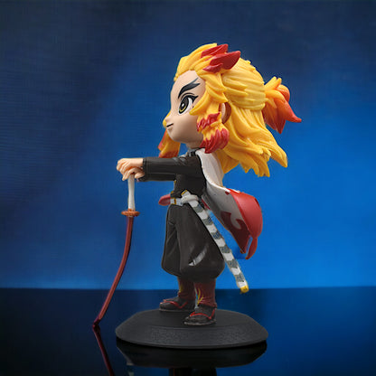 Rengoku Q Posket Figurine With Sword (15 Cm Height) - Demon Slayer