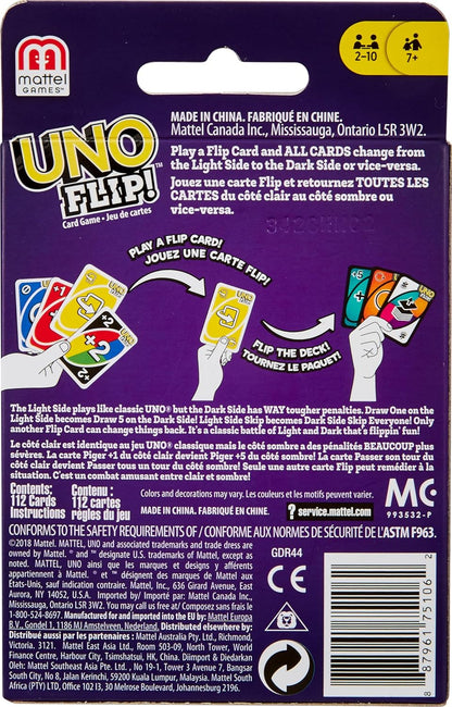 UNO Flip! Double Sided Card Game for Family & Friends | Fun Party Game
