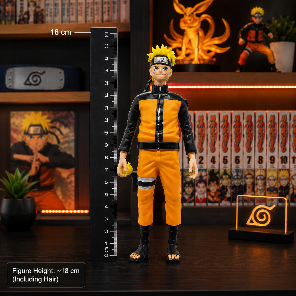 Naruto Uzumaki Action Figure – Naruto Shippuden Collectible PVC Statue (18 cm)