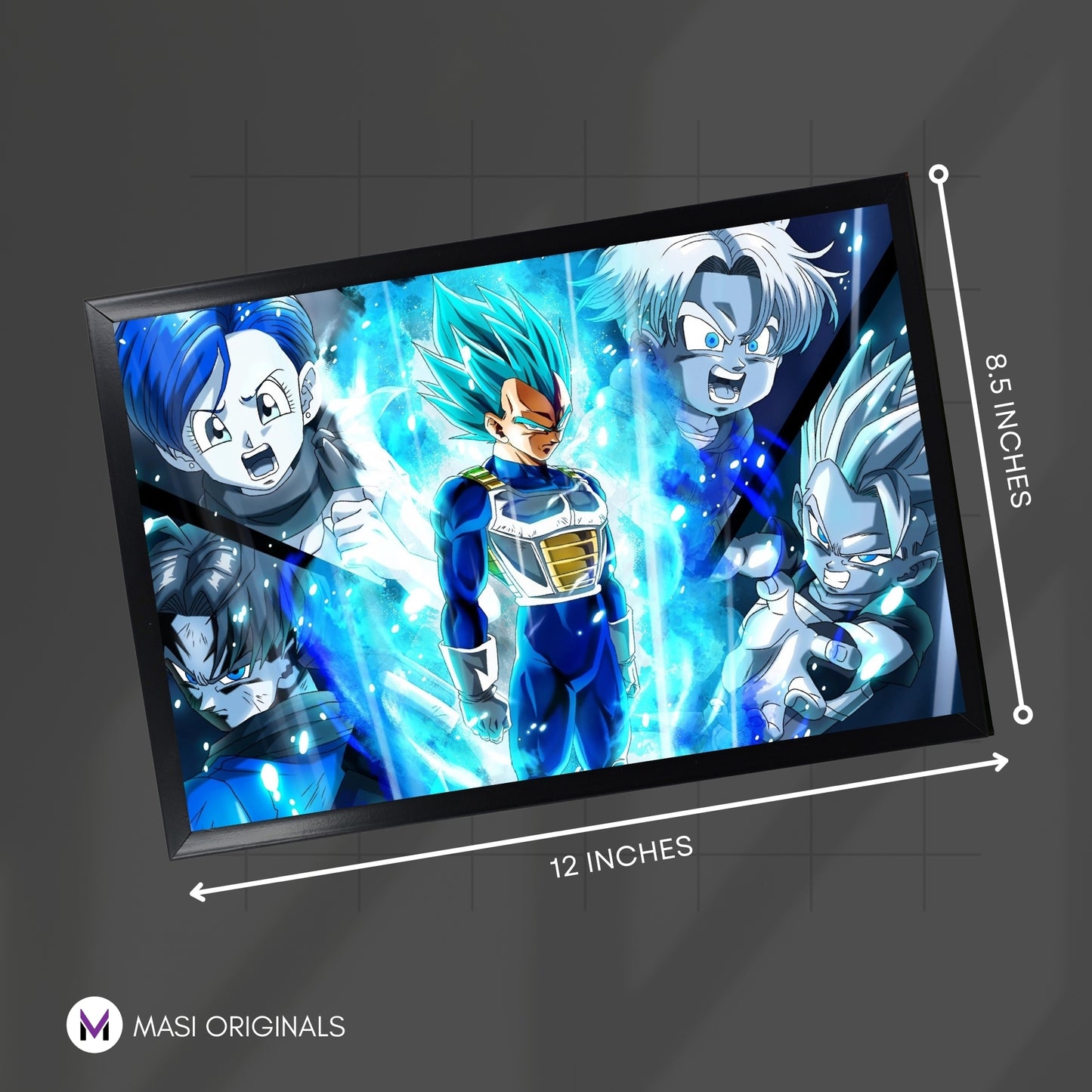 PRINCE VEGETA SSJ BLUE PHOTO FRAME (A4 SIZE) - DRAGON BALL Z