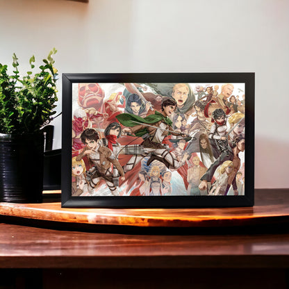 Aot All Characters Photo Frame (A4 Size) - Attack On Titan