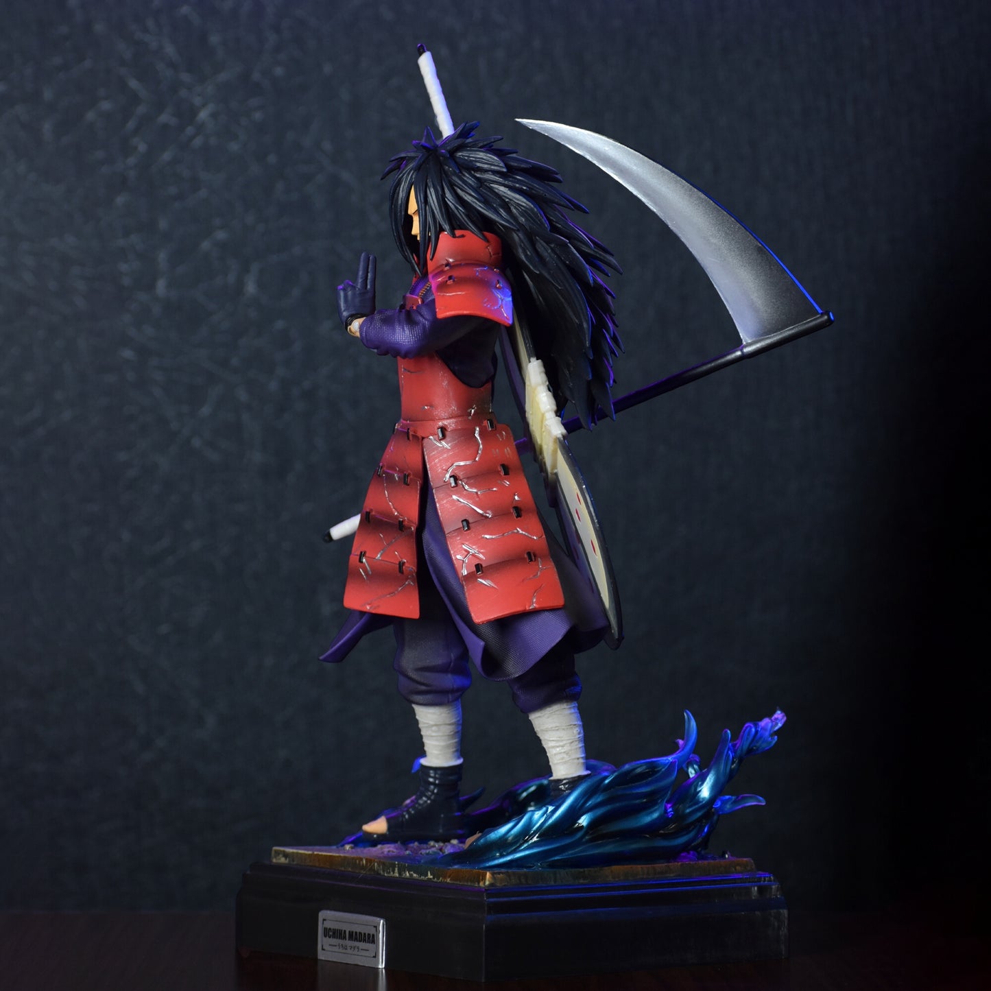MADARA UCHIHA ACTION FIGURE WITH LED BASE | COMES WITH C TYPE CABLE FOR LED | (32 CM HEIGHT) - NARUTO