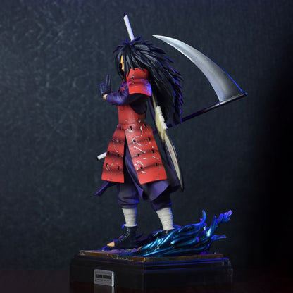 MADARA UCHIHA ACTION FIGURE WITH LED BASE | COMES WITH C TYPE CABLE FOR LED | (32 CM HEIGHT) - NARUTO