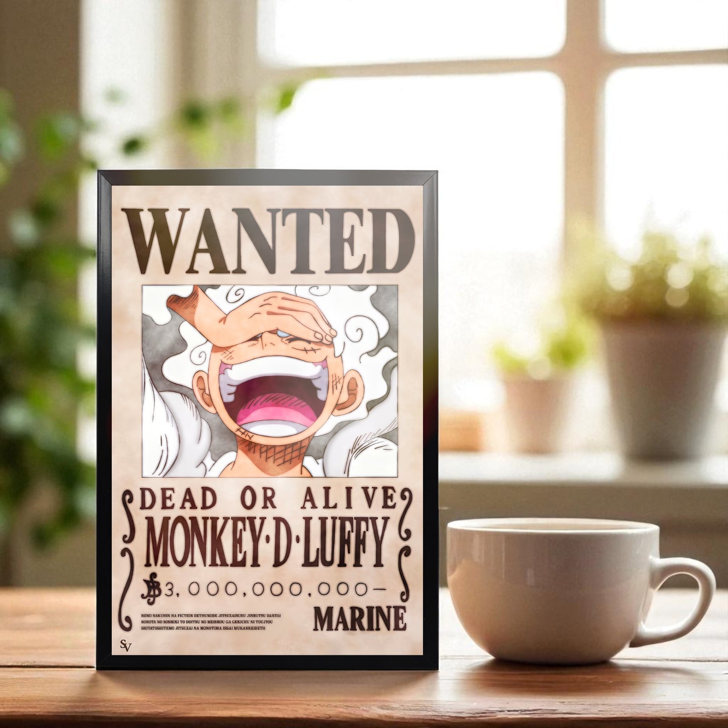 SUN GOD NIKA LUFFY GEAR 5 PHOTO FRAME (A4 SIZE) - ONE PIECE