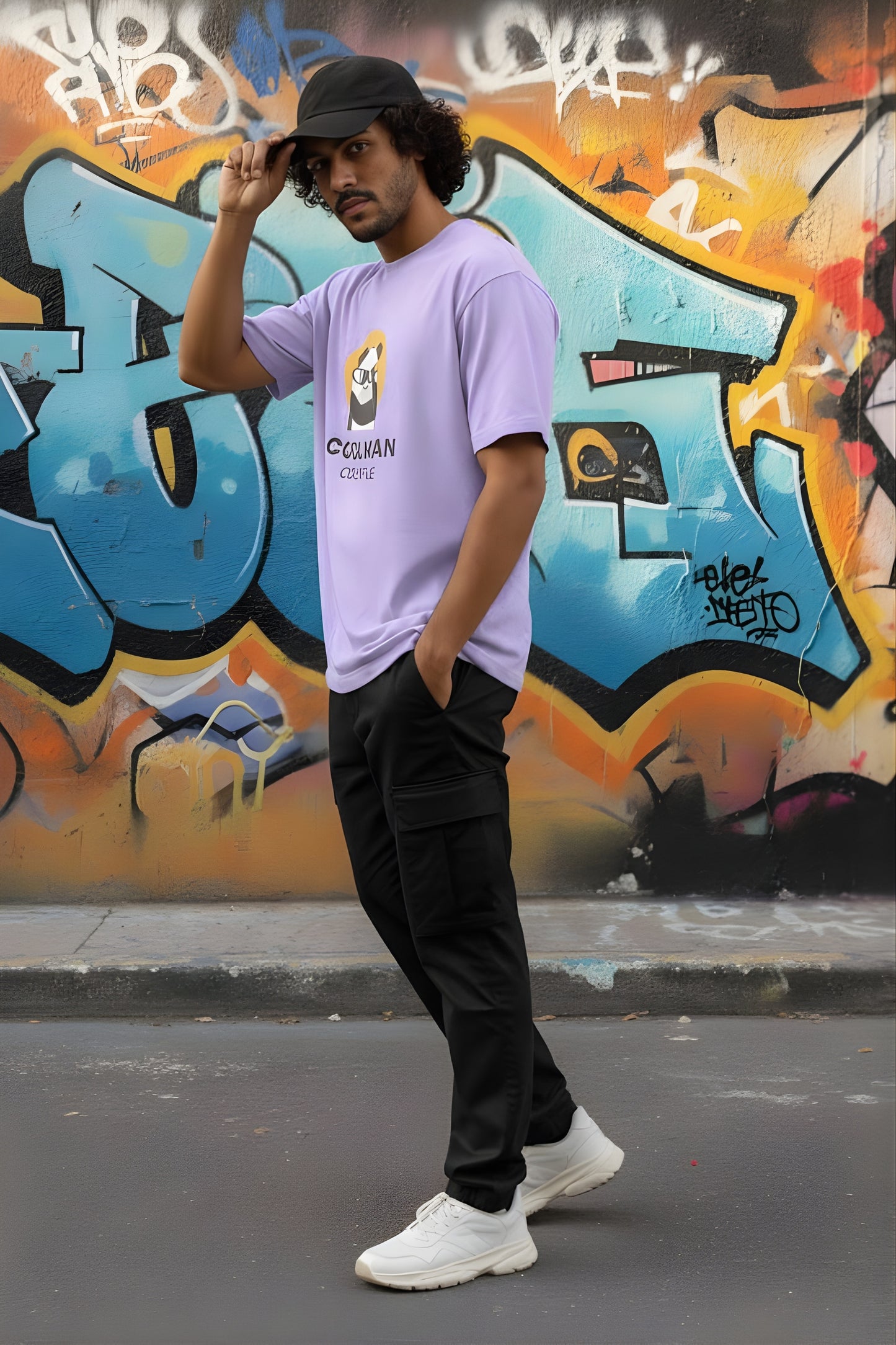 Cool Panda Oversized Style T-shirt (100% PREMIUM COTTON)