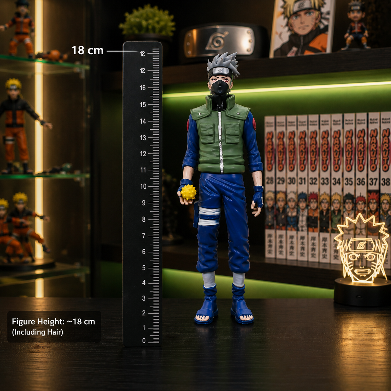 Kakashi Hatake Action Figure | Naruto Anime Collectible Statue | 18 cm