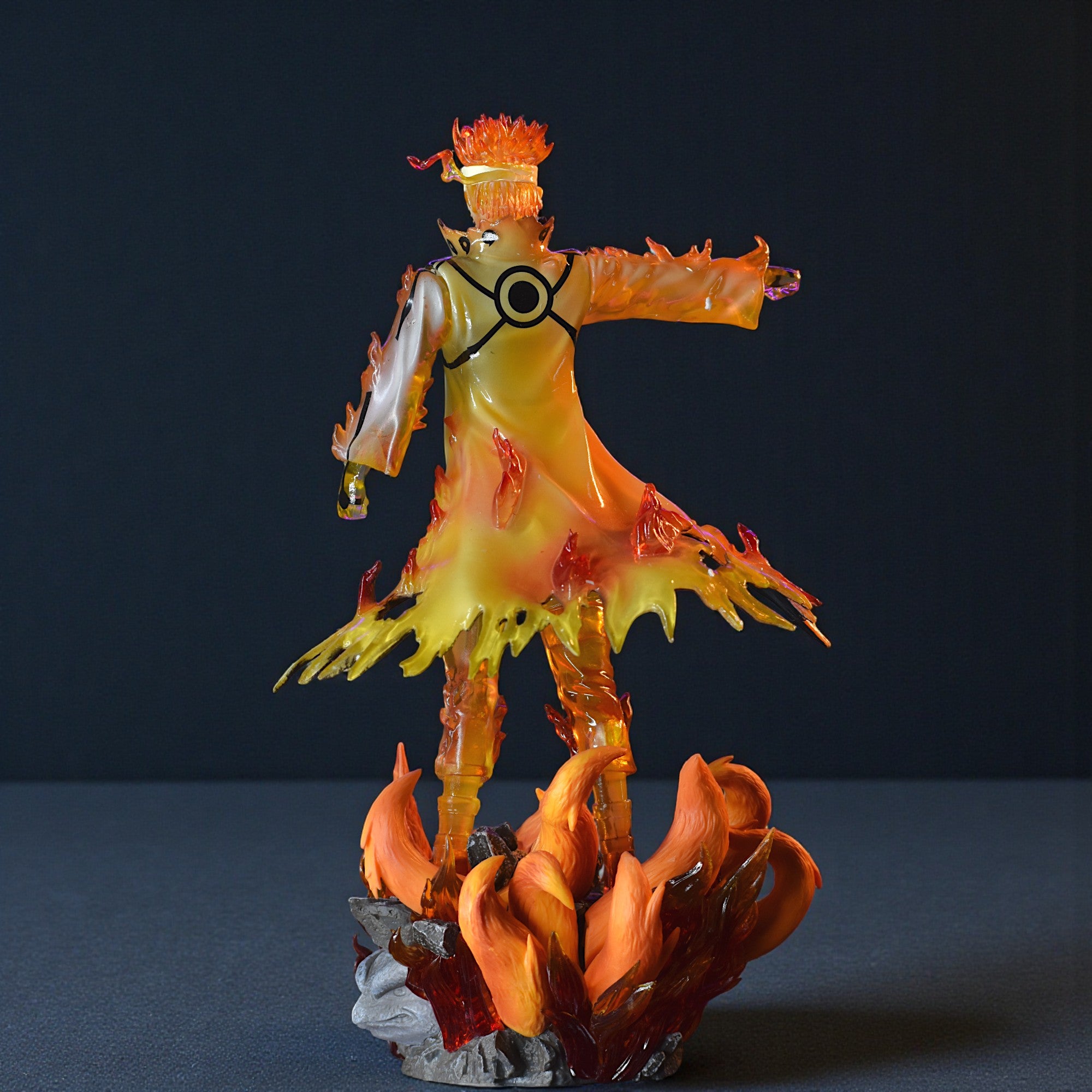 Naruto Uzumaki Ultimate Figurine with 9 Tail Fox Base (32 cm Height) - Naruto