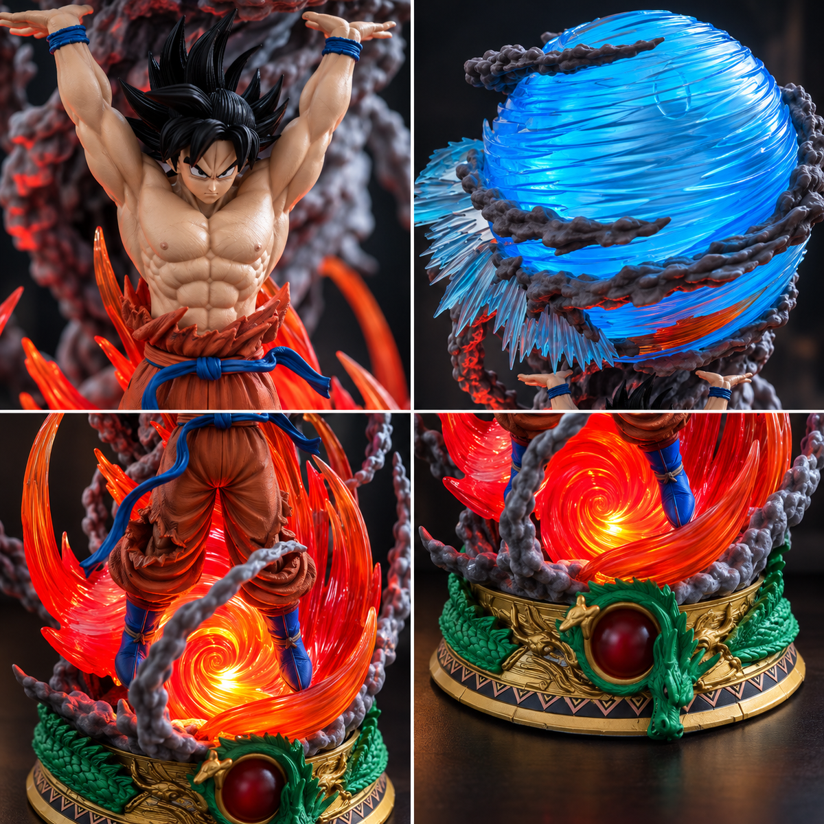 DRAGON BALL Z SON GOKU SPIRIT BOMB LIGHT-UP STATUE – 25 CM