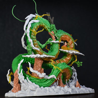 The Eternal Dragon Shenron With Son Goku Action Figure (22 Cm Height) - Dragon Ball Z