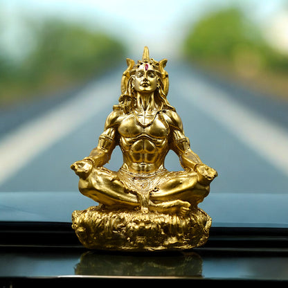 Mahadev Aura Gold Idol ( 10 Cm Height )