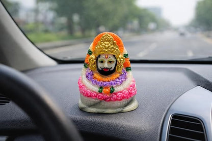 Khatu Shyam Ji Marble Idol – Colorful Spiritual Home Décor Murti