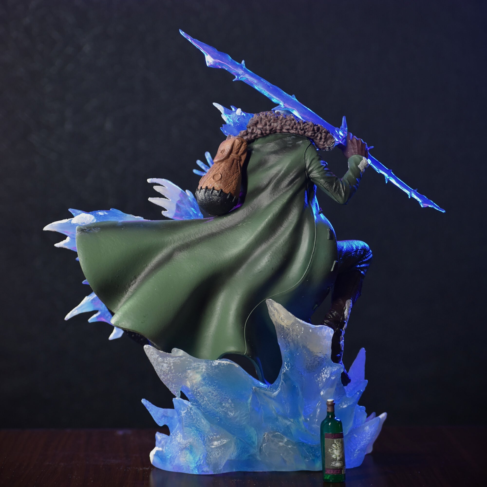 One Piece Aokiji Kuzan Premium Action Figure | Replaceable Head & Hands | LED Glowing Ice Base Anime Collectible Statue