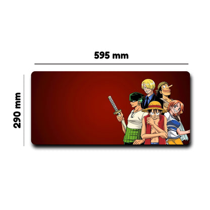 One Piece Luffy Crewmates Mouse Pad (23 X 11 Inches) - Gaming Mouse Pad