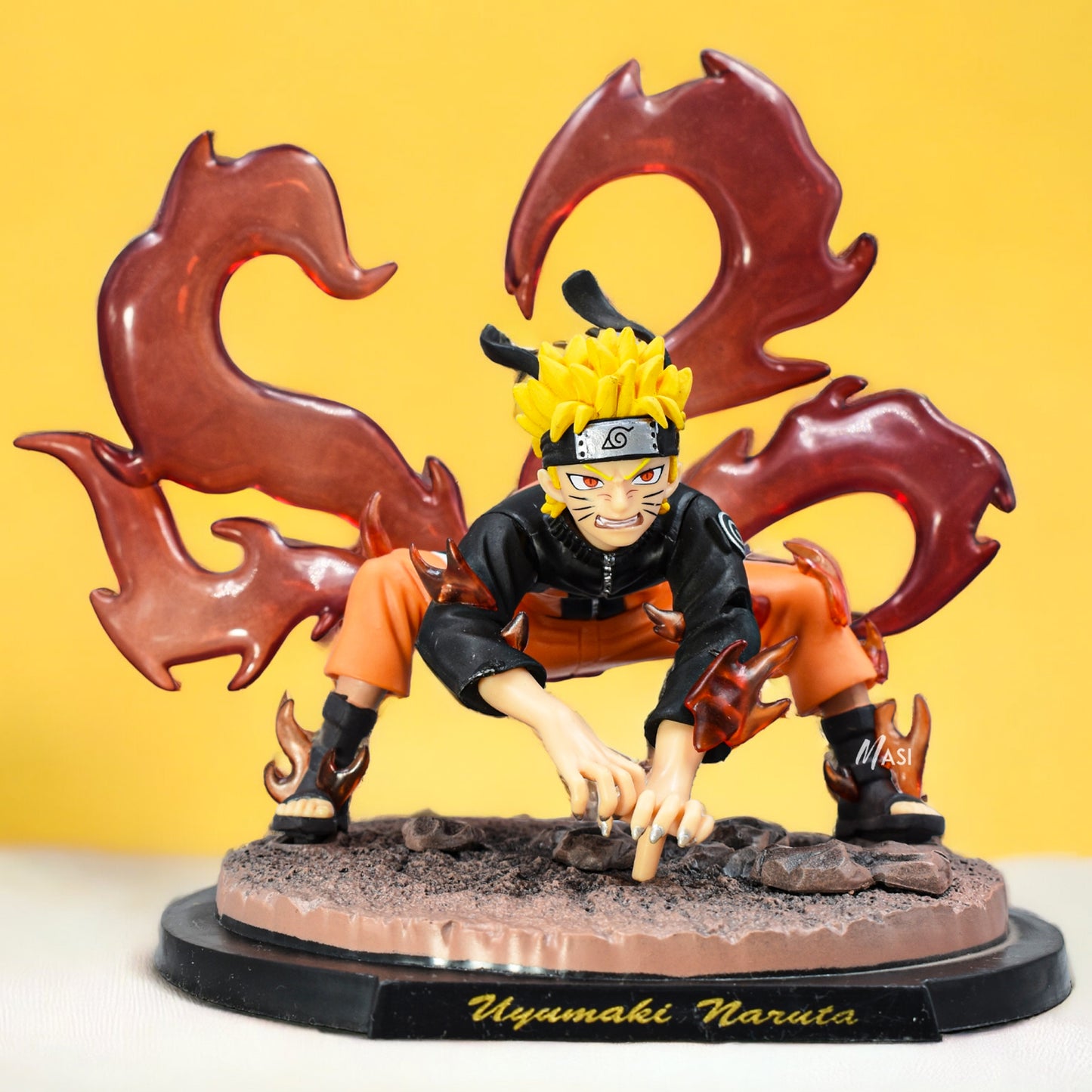 Nine Tail Fox Battle Mode Uzumaki Naruto Action Figure (19 Cm Height) - Naruto