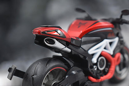 Super Sports Bike With Pull Back Function With Premium Detailings - Red