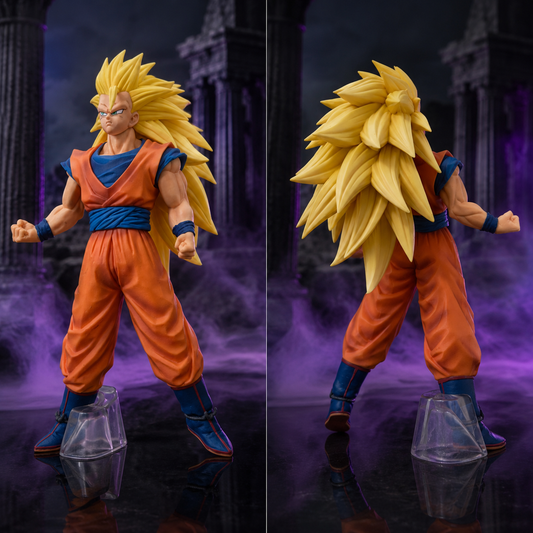 Super Saiyan 3 Goku Action Figure with Stand (25 CM) – Dragon Ball Z