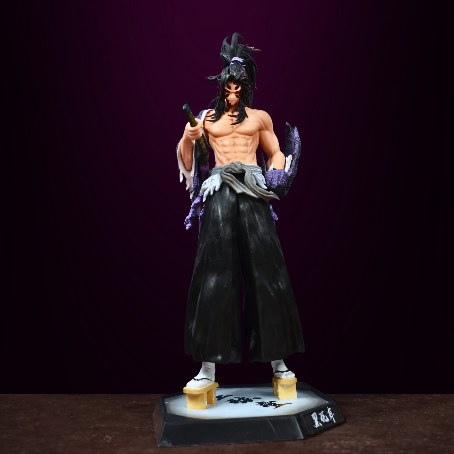 THE UPPER RANK ONE - KOKUSHIBO ACTION FIGURE WITH STAND (30 CM HEIGHT) - DEMON SLAYER