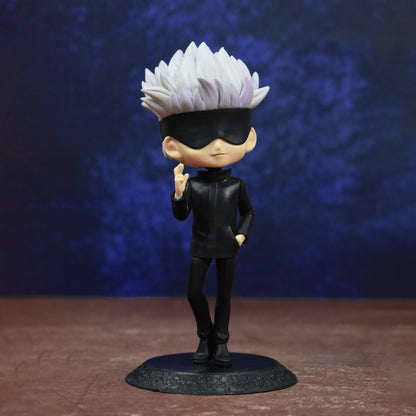 Gojo Satoru Q Action Figure With Stand (15 Cm Height) - Jujutsu Kaisen